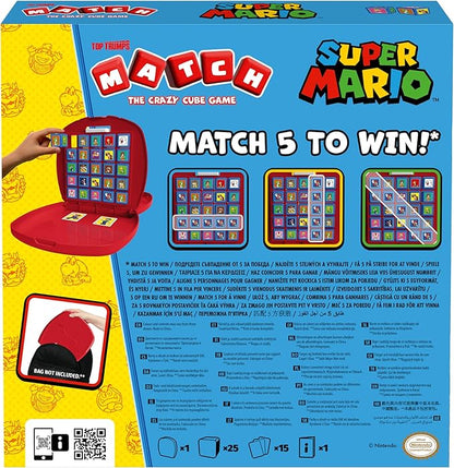 Top Trumps Match Game Super Mario – Family Board Games for Kids and Adults – Matching Game and Memory Game – Fun Two Player Kids – Memories and Learning, Board Games for 4 and up