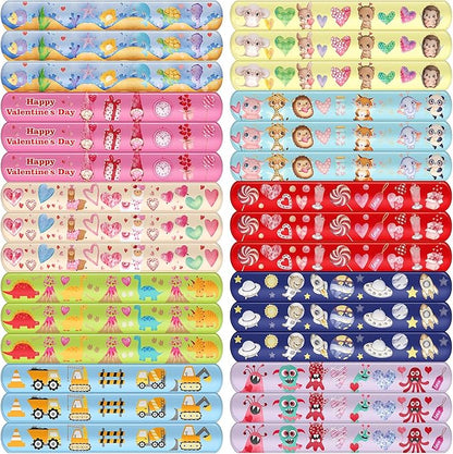 ceiba tree 30Pcs Valentine's Day Slap Bracelets with Cards Gifts for Kids Valentines School Classroom Class Classmates Exchange Prizes Party Favors Goodie Bag Stuffers