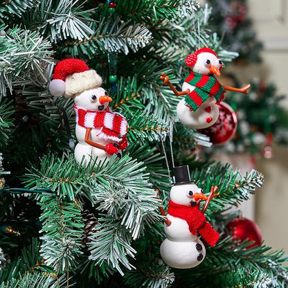 JOYIN Christmas Build Your Snowman Craft Kit, 3 Pack DIY Snowman Christmas Craft Kit for Christmas Arts and Craft Activities, Xmas Gift Stocking Stuffers for Kids,Party Favor School Funny Toy