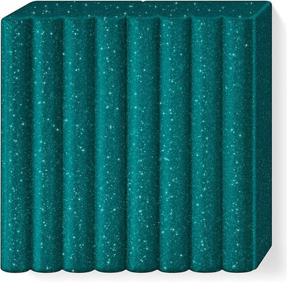 STAEDTLER 8010-562 FIMO Effect Oven-Hardening Polymer Modelling Clay - Galaxy Green (57g)