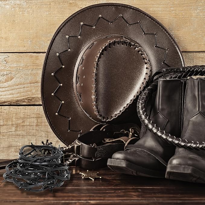 Novelty Barbed Wire Bracelets for Kids - Rodeo Cowboy Western Theme Party Favors - Barbed Wire Decoration Cowboy Western Party Decor - 36 Pcs Novelty Party Favor Bracelets (Plastic)