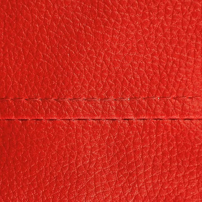 Ample Decor Bean Bag Cover (No Filling), Plush Toys Storage Soft Leatherette, Durable Construction Sturdy Zipper, Ideal for Children and Teenagers - Red