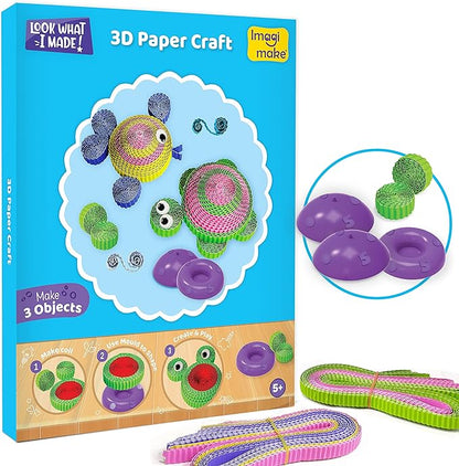 Imagimake 5 in 1 Awesome Craft Kit | Over 15 Projects - Creative DIY Arts & Crafts, Craft Kit for Kids | Gifts for 5 6 7 8 9 10 11 12 Years Old Girls & Boys | Kids Toys, Arts and Crafts for Kids