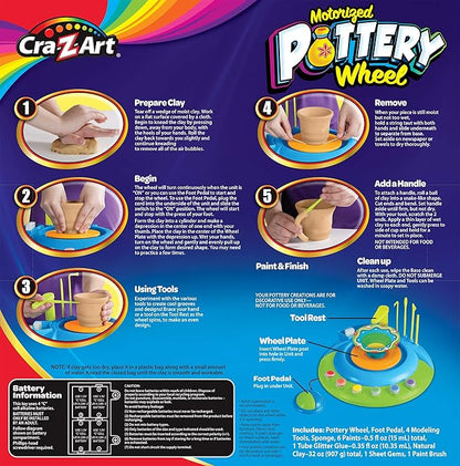 Cra-Z-Art Children’s Motorized Pottery Wheel Activity Set