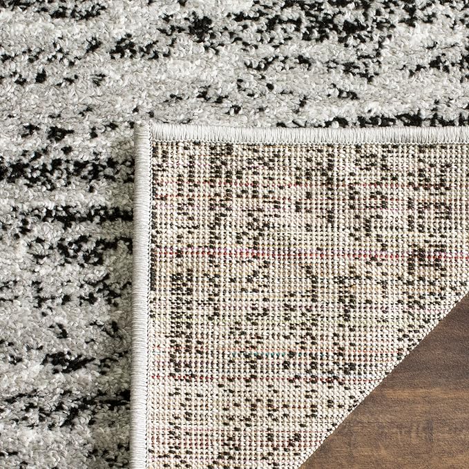 SAFAVIEH Adirondack Collection Accent Rug - 3' x 5', Ivory & Silver, Modern Abstract Design, Non-Shedding & Easy Care, Ideal for High Traffic Areas in Entryway, Living Room, Bedroom (ADR117B)