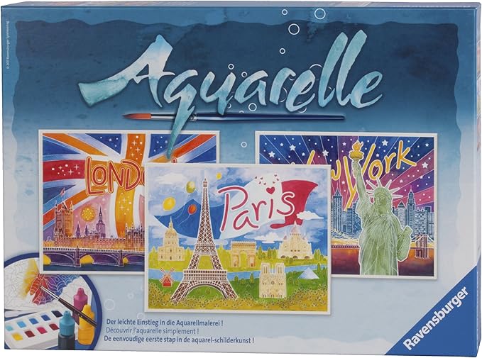 Ravensburger Aquarelle World Cities Arts and Crafts Kit