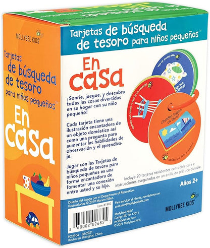 MOLLYBEE KIDS Toddler Scavenger Hunt Cards at Home (Spanish Edition) Tarjetas de busqueda de Tesoro para ninos pequenos En Casa
