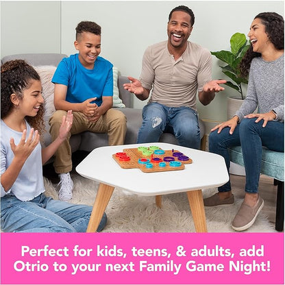 Spin Master Games, Otrio Wood Strategy Game, Fun Family Board Game, STEM Game, Interactive Puzzle Game, Family Game Night Game for Ages 8+
