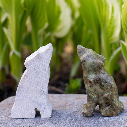 STUDIOSTONE CREATIVE DIY Arts & Crafts Carving Kit Kids Adults Wolf Sculpture Soapstone