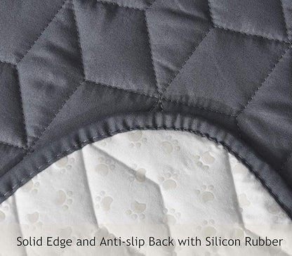 Ameritex Couch Sofa Slipcover 100% Waterproof Nonslip Quilted Furniture Protector Slipcover for Dogs, Children, Pets Sofa Slipcover Machine Washable (Light Grey, 78'')