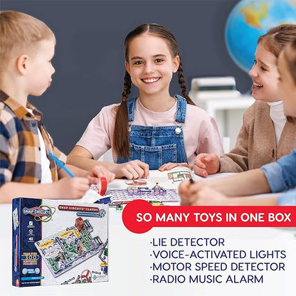 Snap Circuits Classic SC-300 Electronics Exploration Kit | Over 300 Projects | Full Color Manual Parts | STEM Educational Toy for Kids 8+ 2.3 x 13.6 x 19.3 inches