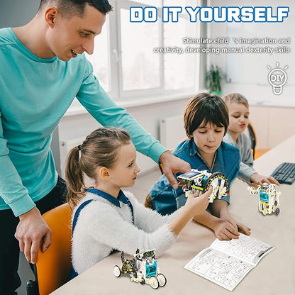 STEM 13-in-1 Solar Power Robots Creation Toy, Educational Experiment DIY Robotics Kit, Science Toy Solar Powered Building Robotics Set Age 8-12 for Boys Girls Kids Teens to Build