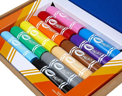 Crayola Quick Dry Paint Sticks, Amazon Exclusive Colors, Paint Set for Kids, 12 Count