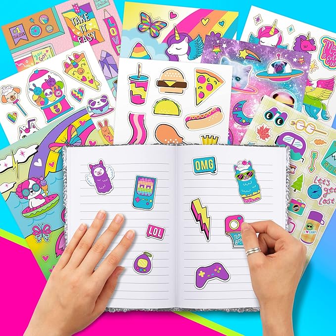 Fashion Angels 1,000+ Totally Rainbow Sticker Book, Includes Fun & Colorful Craft Stickers, Ideal for Accessorizing Kids & Teens Notebooks, Journals & More