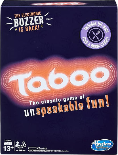 Hasbro Gaming Taboo Party Board Game with Buzzer for Kids Ages 13 and Up (Amazon Exclusive)