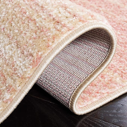 SAFAVIEH Adirondack Collection Runner Rug - 2'6" x 14', Pink & Ivory, Modern Ombre Design, Non-Shedding & Easy Care, Ideal for High Traffic Areas in Living Room, Bedroom (ADR142U)