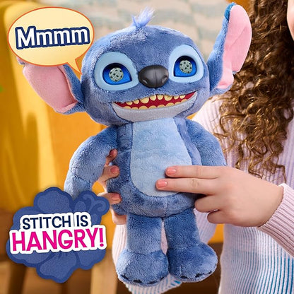 Disney Stitch Just Play Many Moods 14-inch Interactive Plush, 50+ Sounds & Effects, LCD Eyes, Inspired by Disney's New Live-Action Lilo & Stitch Movie, Toy for Fans, Girls, Boys, Kids 3+