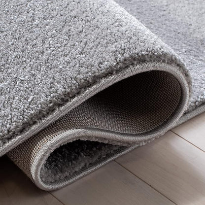 SAFAVIEH Carousel Kids Collection 3' Square Grey/Pink CRK163F Unicorn Non-Shedding Playroom Nursery Bedroom Area Rug