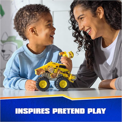 Paw Patrol: Rescue Wheels Rubble’s Bulldozer, Toy Truck with Vehicle Transformation and Collectible Action Figure, Kids Toys for Boys & Girls Ages 3+