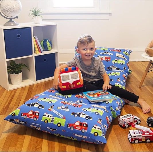 Wildkin Microfiber Pillow Lounger, 87 X 27 Inches, Heroes