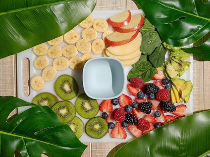 Avanchy Baby Bowls Silicone MINI Prep Bowl Set for Babies Kids Toddler for Feeding Food 4 oz, Orange