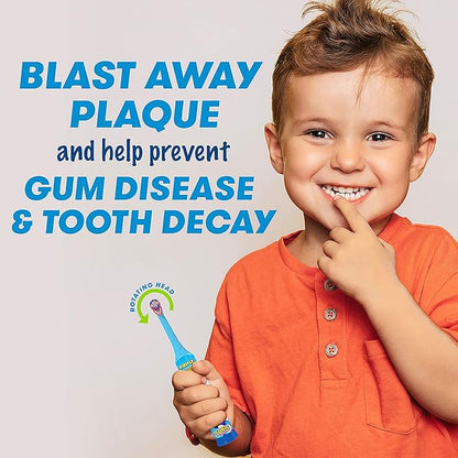 FIREFLY Clean N' Protect, Sonic The Hedgehog Toothbrush with 3D hygienic Cover, Premium Soft Bristles, Anti-Slip Grip Handle, Battery Included, Ages 3+, (Pack of 2)