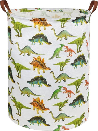 HIYAGON Dinosaur Kids Laundry Hamper Baby Laundry Basket Cute Kids Hamper Toy Storage Bin Boys Hamper and Girls Dinosaur Room Decor(Toy Dinosaur)