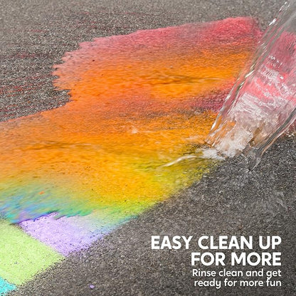 16 PCS Sidewalk Chalks Set Non-Toxic Washable Jumbo Chalk Bulk for Toddlers 1-3, Painting on Chalkboard, Driveway and Playground, Outdoor Activities, Gift for Kids, School Supplies