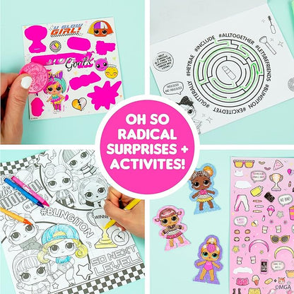 L.O.L. Surprise! Stylin' Studio by Horizon Group USA,Decorate LOL Surprise Paper Dolls With 250+ Accessories - DIY Activity Book, Scratch Art,Sticker Sheet,Coloring Pages,Markers,Crayons & More, Pink