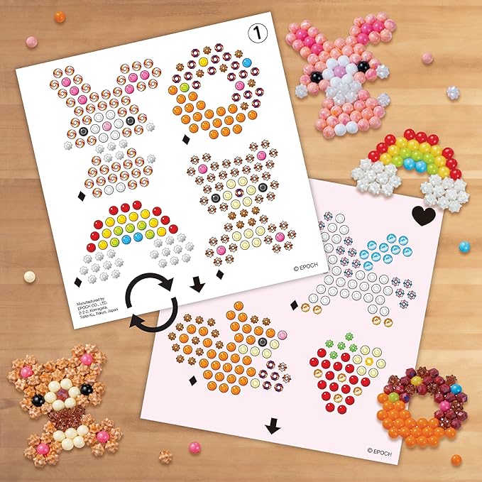 Aquabeads - L'atelier d'initiation - Kit de loisirs créatifs - Activité manuelle Enfants en Toute autonomie - Coffret de perles qui collent Avec de l'eau - Jouet Enfant 4 ans et + - 35087