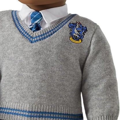 American Girl Harry Potter 18-inch Doll Ravenclaw Outfit with Sweater, Tie, and Scarf Featuring House Crest, For Ages 6+
