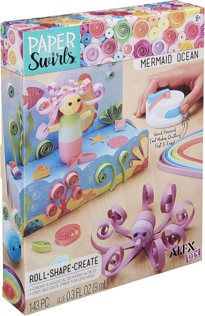 Alex DIY Paper Swirls 3D Mermaid Ocean Kids Art and Craft Activity