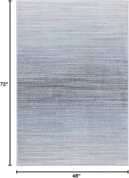 SAFAVIEH Adirondack Collection Accent Rug - 4' x 6', Grey & Light Grey, Modern Ombre Design, Non-Shedding & Easy Care, Ideal for High Traffic Areas in Entryway, Living Room, Bedroom (ADR142G)