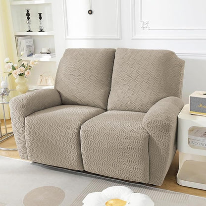 NORTHERN BROTHERS Loveseat Recliner Cover, Reclining Loveseat Covers, Love Seat Recliner Cover, Recliner Sofa Covers 2 Seater, Khaki