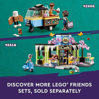 LEGO Friends Heartlake City Cafe Toy for Children - Building Pastry - Creative Hobby and Gift Idea for Girls and Boys from 6 Years - 3 Mini Dolls and a Dog 42618