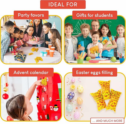 BONNYCO Play Dough Set with Molds and Goody Bags, Pack 16 Party Favors for Kids Age 3-9. Bulk Gifts, Kids Toys, Mini Birthday Games, Stocking Stuffers, Arts and Crafts Kit for Classroom