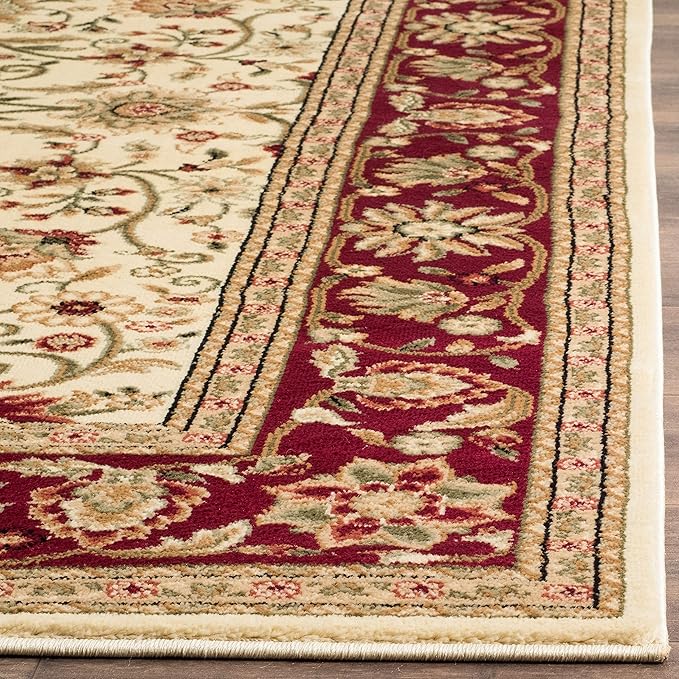 SAFAVIEH Lyndhurst Collection Runner Rug - 2'3" x 6', Ivory & Red, Traditional Oriental Design, Non-Shedding & Easy Care, Ideal for High Traffic Areas in Living Room, Bedroom (LNH212K)