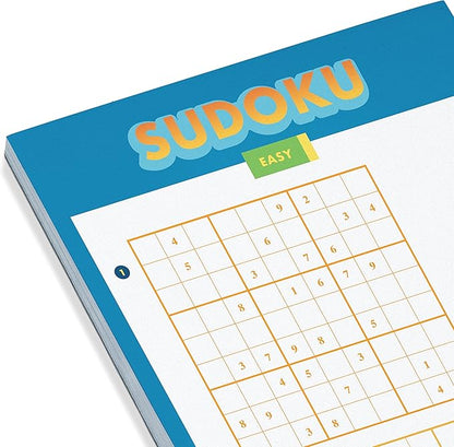 Knock Knock Roadtrip & Getaway On-The-Go Game Pad, Travel Car Activities for Kids, 6 Games (Sudoku, Super Tic-Tac-Toe, Hangman, Bingo, Word Search, Categories), 6 x 9-inches