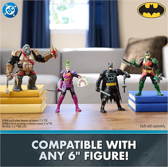 DC Comics, Batman Ninja Strike Katana Blade Batwing and 6" Action Figure, Super Hero Kids Toys for Boys and Girls Ages 3 & Up