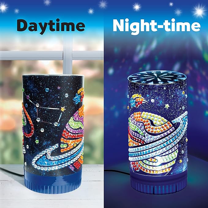 Creativity for Kids Big Gem Diamond Painting Light - Create Your Own DIY Night Light, Diamond Arts and Crafts Kit for Kids Ages 6-8+