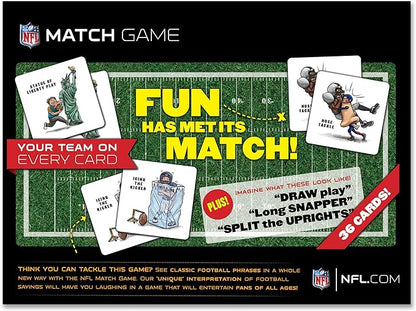YouTheFan NFL Officially-Licensed Memory Match Game - Humorous, Team-Specific, Original Hand-Drawn Artwork, Fun for the Whole Family, for Fans Young and Old