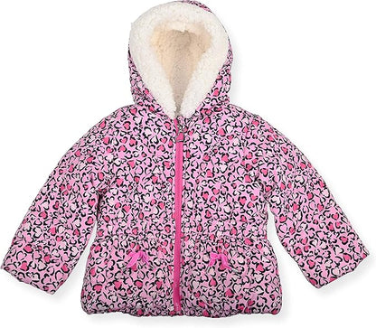 Arctic Quest Little Girls Bib Snow Pants and Ski Jacket Water-Resistant Snowsuit For Kids Winter Jacket For Girls