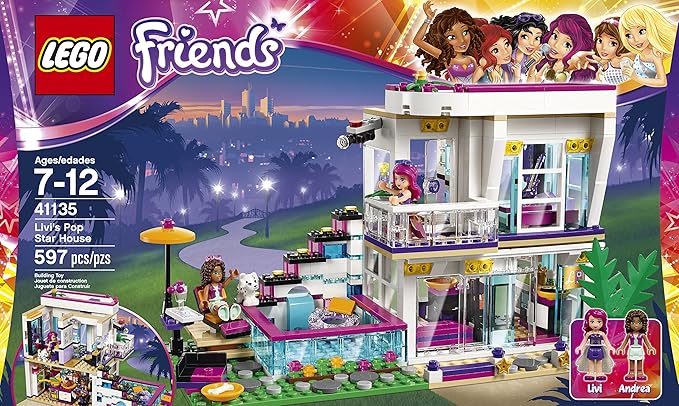 LEGO Friends Livi's Pop Star House Building Kit (597 Piece)