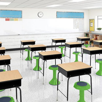 ECR4Kids ACE Active Core Engagement Wobble Stool, 18-Inch Seat Height, Flexible Seating, Grassy Green