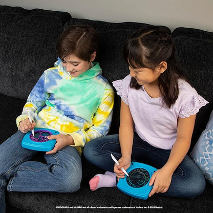 Spirograph Doodle Pad– Arts and Crafts, Scratch Art, LCD Writing Tablet for Kids, Kids Toys, Art Supplies, Drawing Kit, Spiral Art, Double-Sides Stylus, Build-in Storage, Stencils Included, Ages 5+