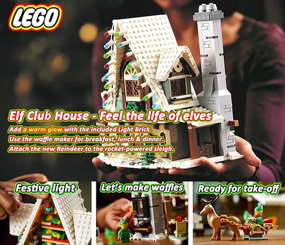 LEGO 10275 Elf Club House Christmas Cabin 18+(1197 Pieces)