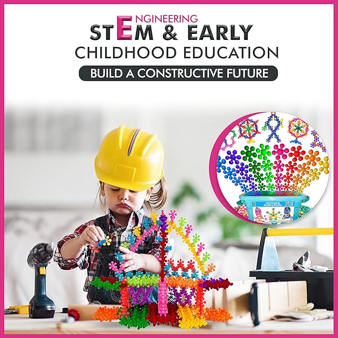 Curious 2 Learn 300pcs Pastel Building Blocks STEM Toy – Montessori Interlocking Discs Set for Kids 3+ | Educational Construction Set | Creative Gift for Girls & Boys | Safe, Durable & Colorful