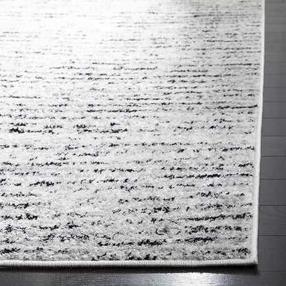 SAFAVIEH Adirondack Collection Runner Rug - 2'6" x 6', Ivory & Silver, Modern Abstract Design, Non-Shedding & Easy Care, Ideal for High Traffic Areas in Living Room, Bedroom (ADR117B)