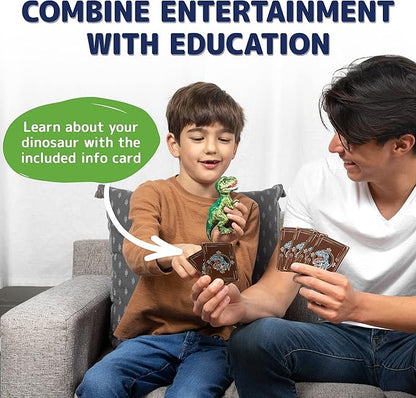 Prextex Build & Paint Your Own Dino Kit, 1 Pack - Collectible Dinosaur Toy, Surprise Dino, Building Toy, Arts & Crafts for Kids Ages 6-8, Painting/Art Set, Kids Gifts, Easter Basket Stuffers, Dino Egg