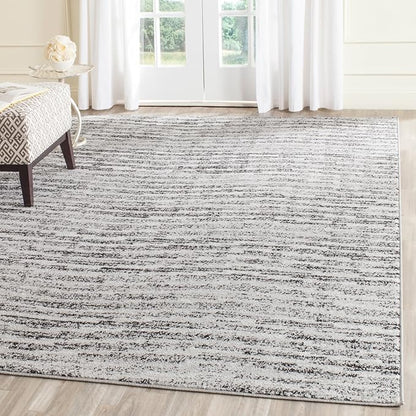 SAFAVIEH Adirondack Collection Accent Rug - 3' x 5', Ivory & Silver, Modern Abstract Design, Non-Shedding & Easy Care, Ideal for High Traffic Areas in Entryway, Living Room, Bedroom (ADR117B)